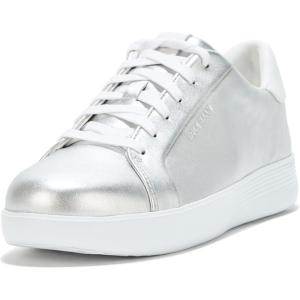 Cole Haan Women’s Grand Crosscourt Joy Platform Sneaker(Silver Metallic/White)