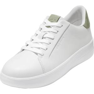 Cole Haan Women’s Grand Crosscourt Joy Platform Sneaker(White/Oil Green Crocodile Print)