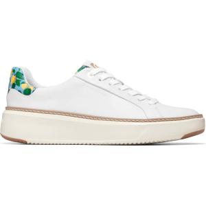 Cole Haan Women’s Grandpro Topspin Sneakers(Optic White/Azure Lemon Print)