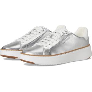 Cole Haan Women’s Grandpro Topspin Sneakers(Silver Talca/White)