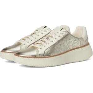Cole Haan Women’s Grandpro Topspin Sneakers(Soft Gold Metallic/Perforated Leather)