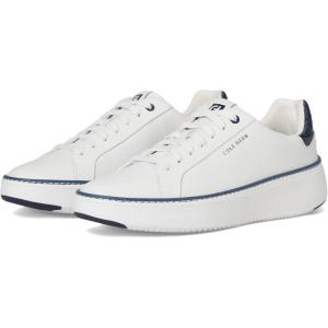 Cole Haan Women’s Grandpro Topspin Sneakers(White/Navy Crocodile Print)
