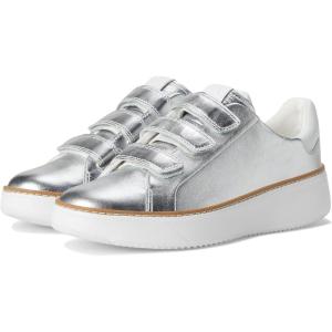 Cole Haan Womens Grandpro Topspin Tripple Strap(Silver Talca/White)