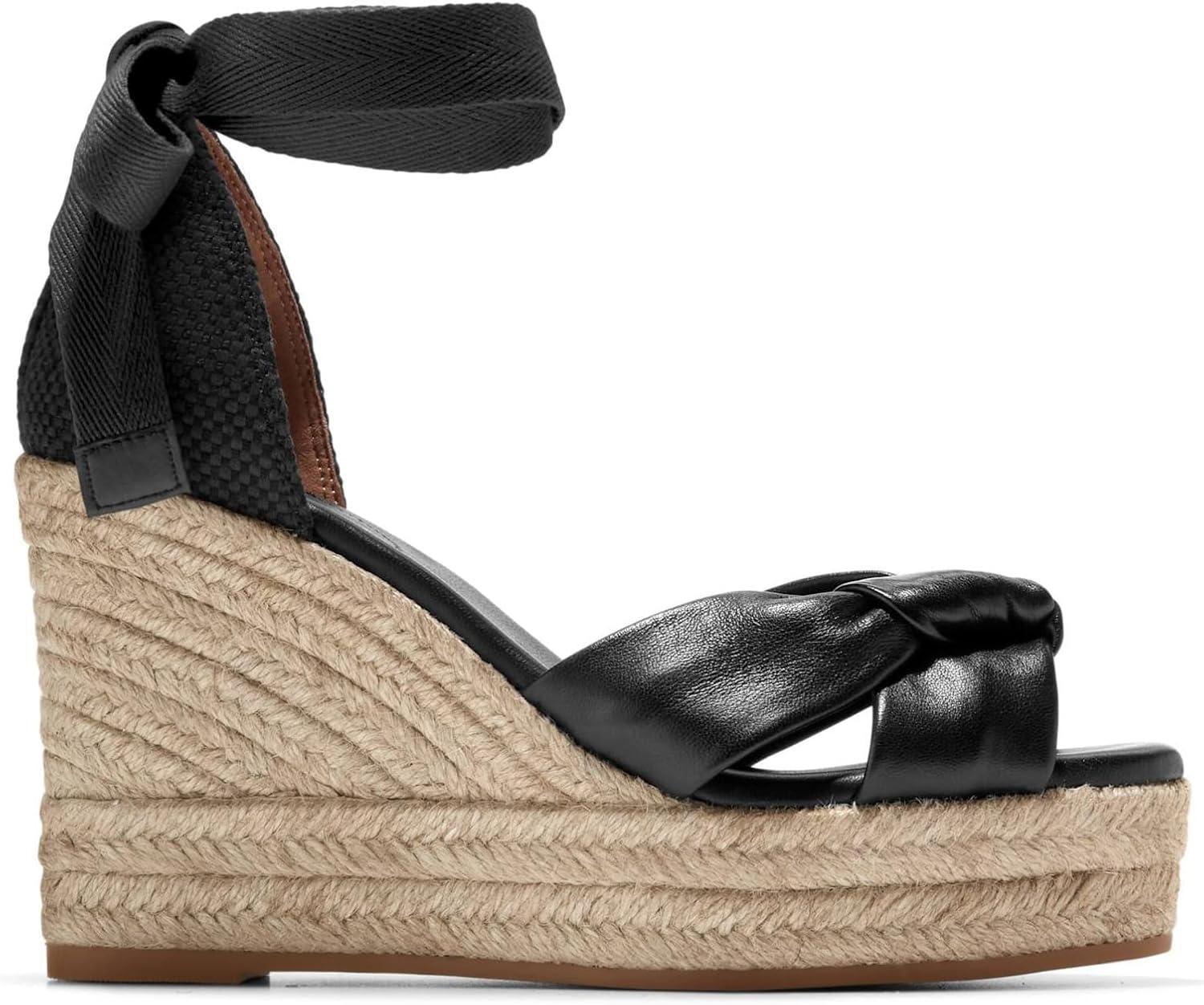 image:imageCole Haan womens Cloudfeel Hampton WedgeBlack LtrBlack Canvas