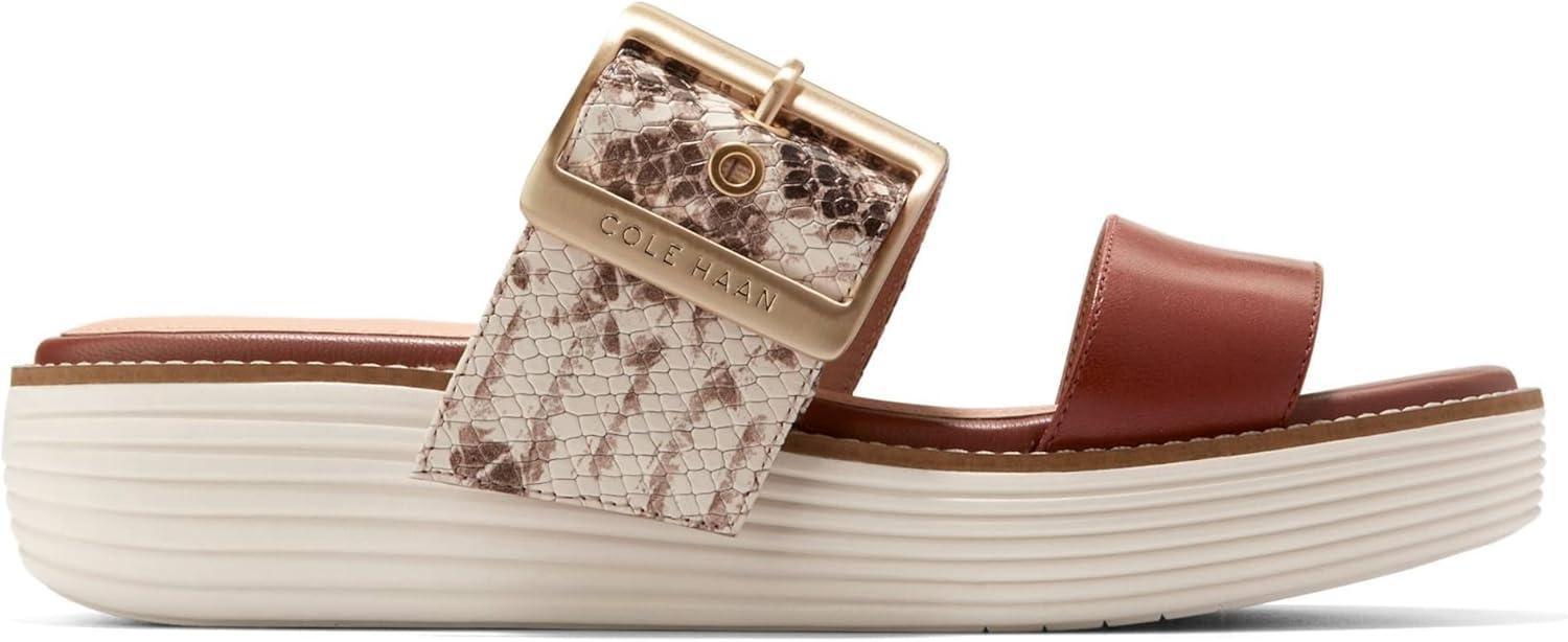 image:imageCole Haan womens Originalgrand Platform SlidesSandollar Snake PrintDk CuoioIvory