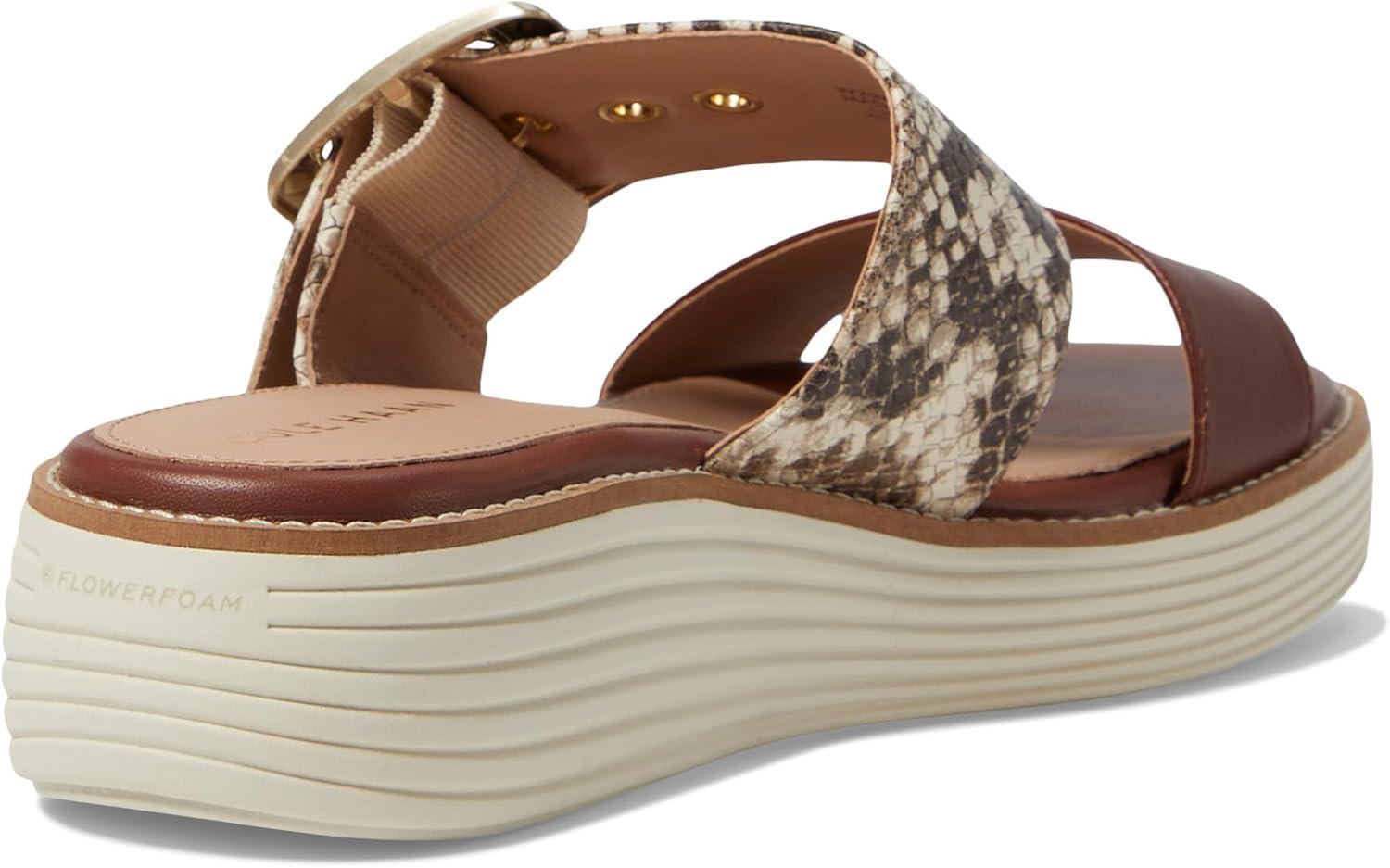 image:imageCole Haan womens Originalgrand Platform SlidesSandollar Snake PrintDk CuoioIvory