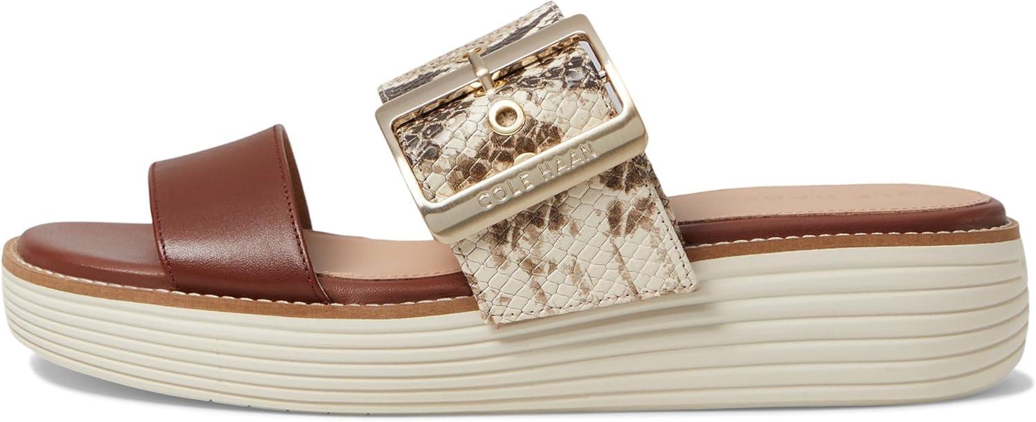 image:imageCole Haan womens Originalgrand Platform SlidesSandollar Snake PrintDk CuoioIvory