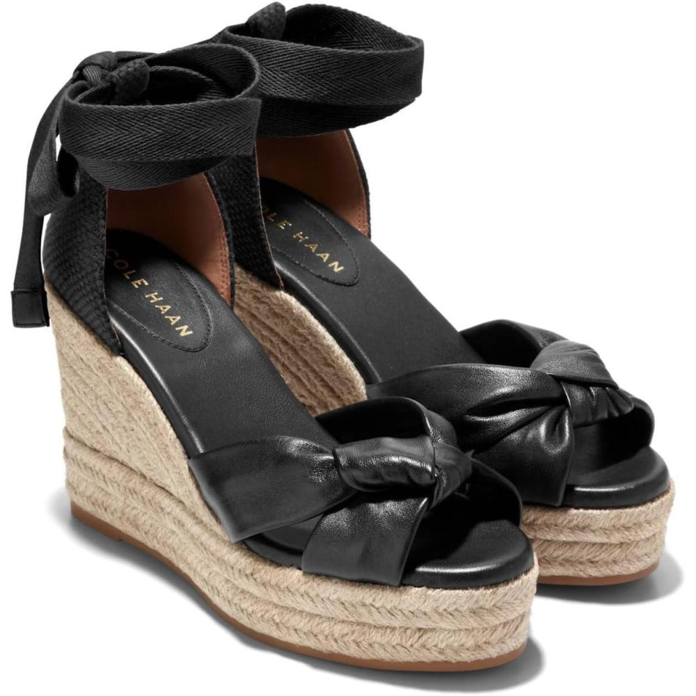 image:imageCole Haan womens Cloudfeel Hampton WedgeBlack LtrBlack Canvas