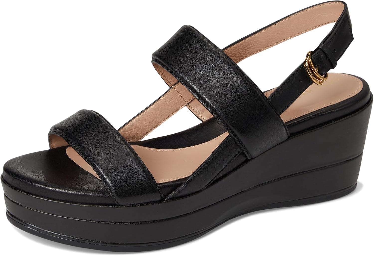 image:imageCole Haan womens Aislin Wedge SandalBlack Leather