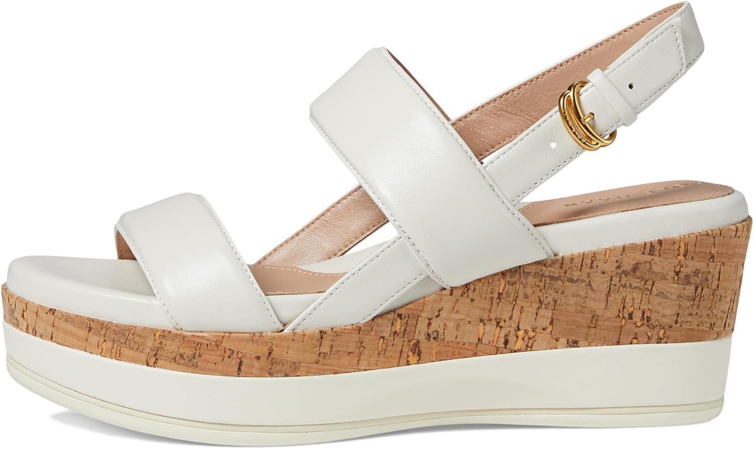 image:imageCole Haan womens Aislin Wedge SandalIvory LtrNat Cork