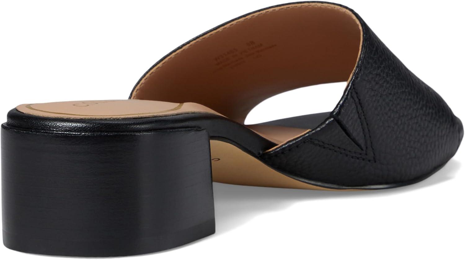 image:imageCole Haan womens Calli Single Band Block HeelBlack LeatherPrincess