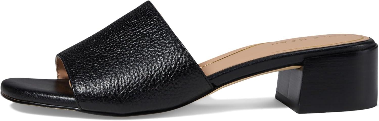 image:imageCole Haan womens Calli Single Band Block HeelBlack LeatherPrincess