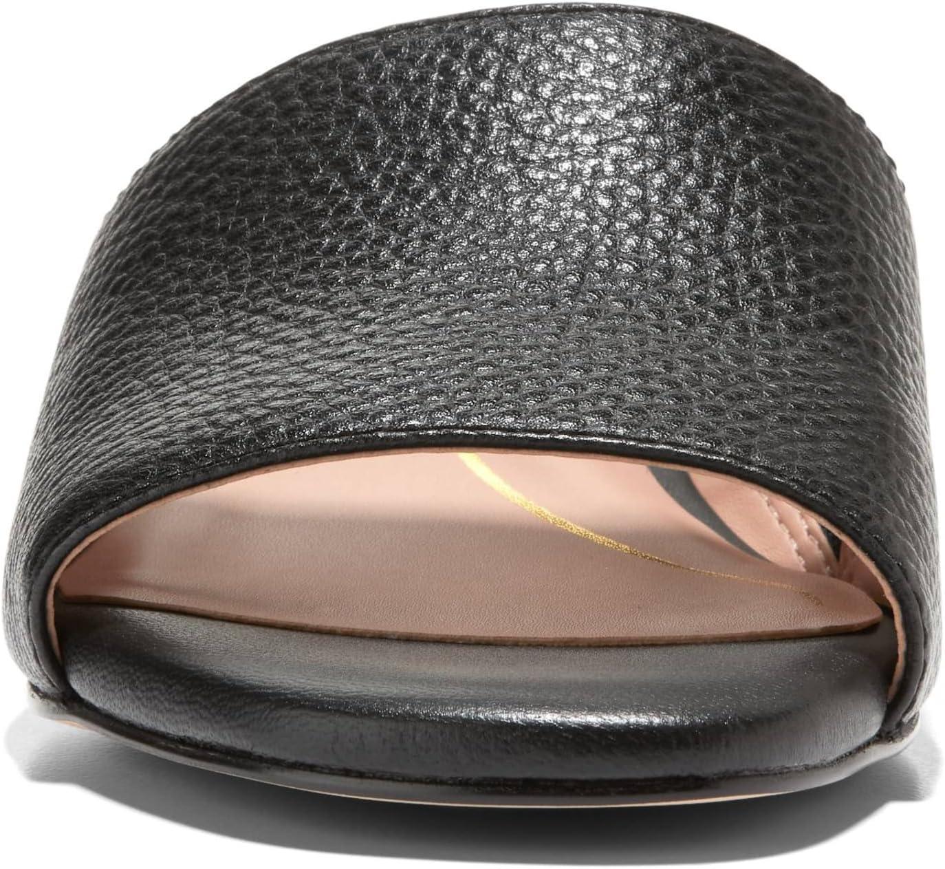 image:imageCole Haan womens Calli Single Band Block HeelBlack LeatherPrincess