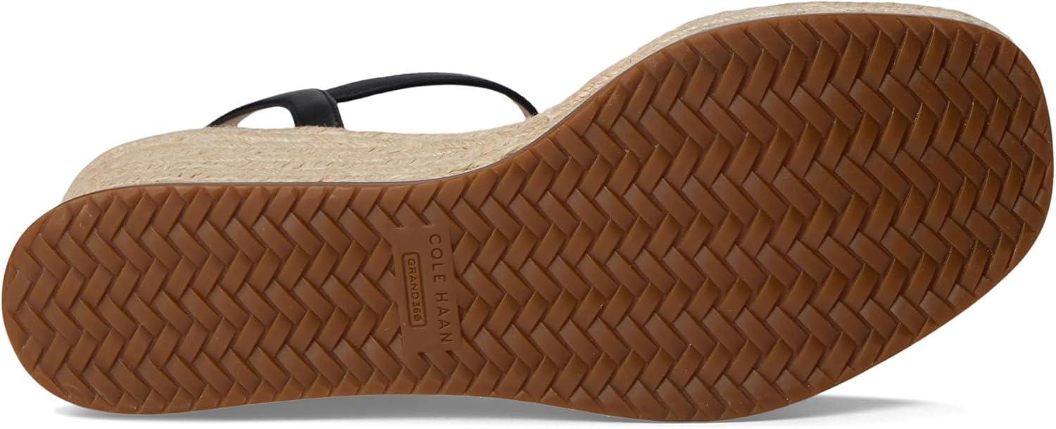 image:imageCole Haan womens Cloudfeel Keeton Espadrille FlatformBlack Leather