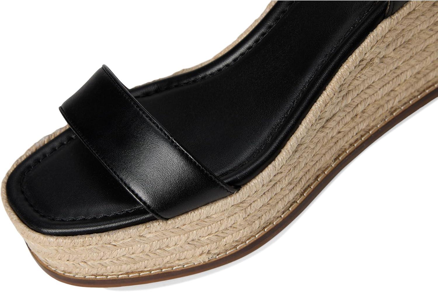 image:imageCole Haan womens Cloudfeel Keeton Espadrille FlatformBlack Leather