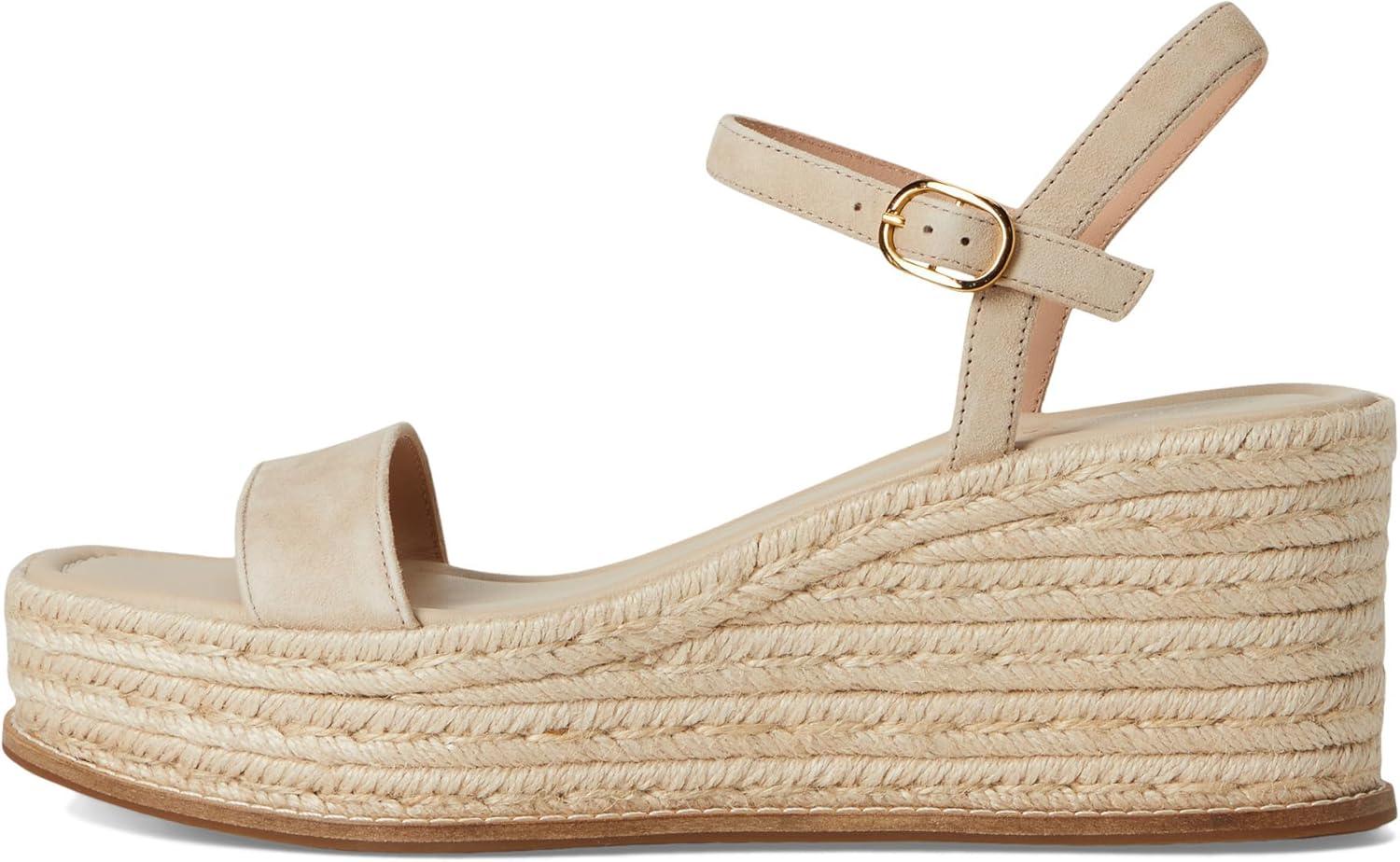 image:imageCole Haan womens Cloudfeel Keeton Espadrille FlatformLight Sesame SuedeIvory