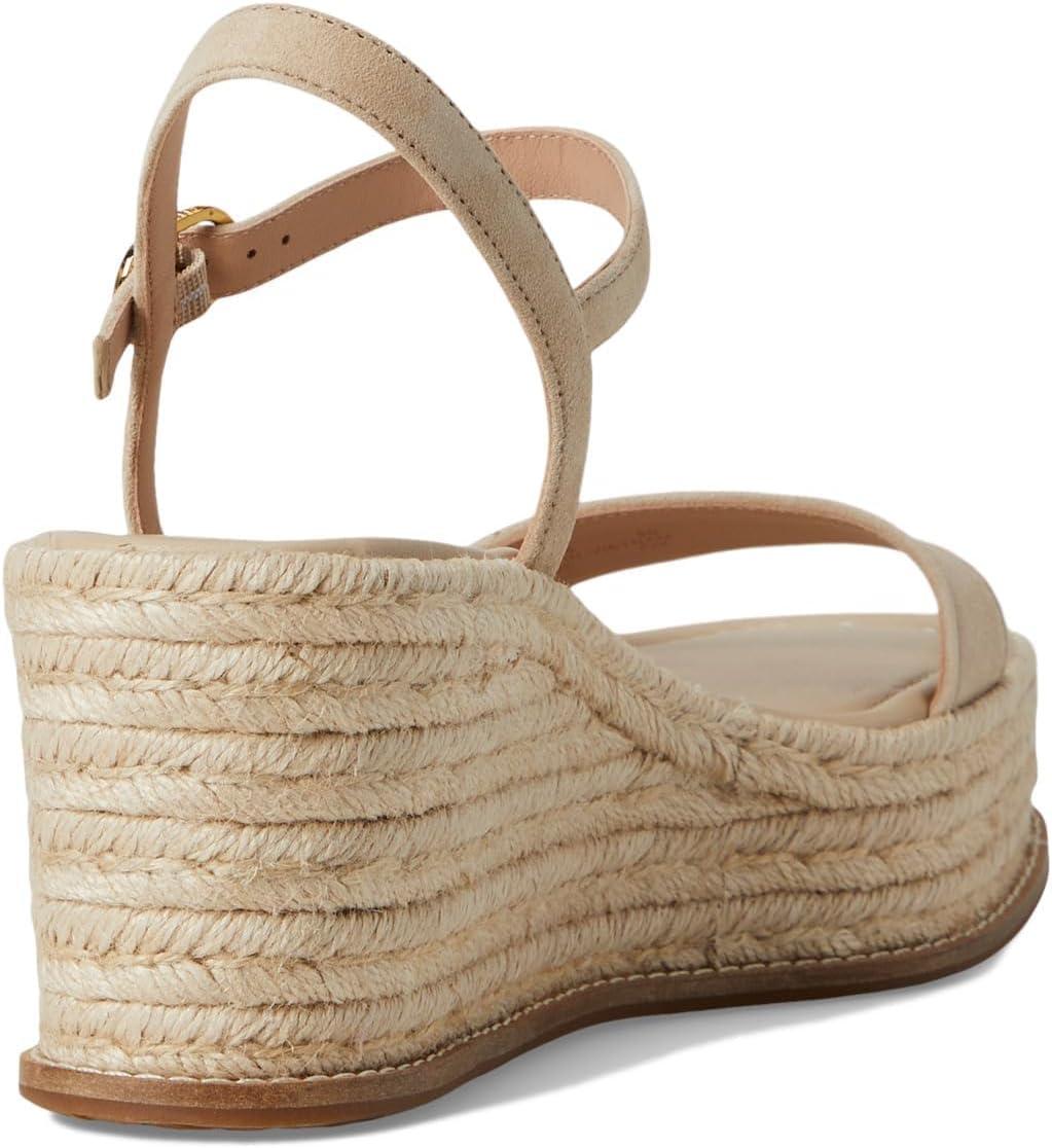 image:imageCole Haan womens Cloudfeel Keeton Espadrille FlatformLight Sesame SuedeIvory