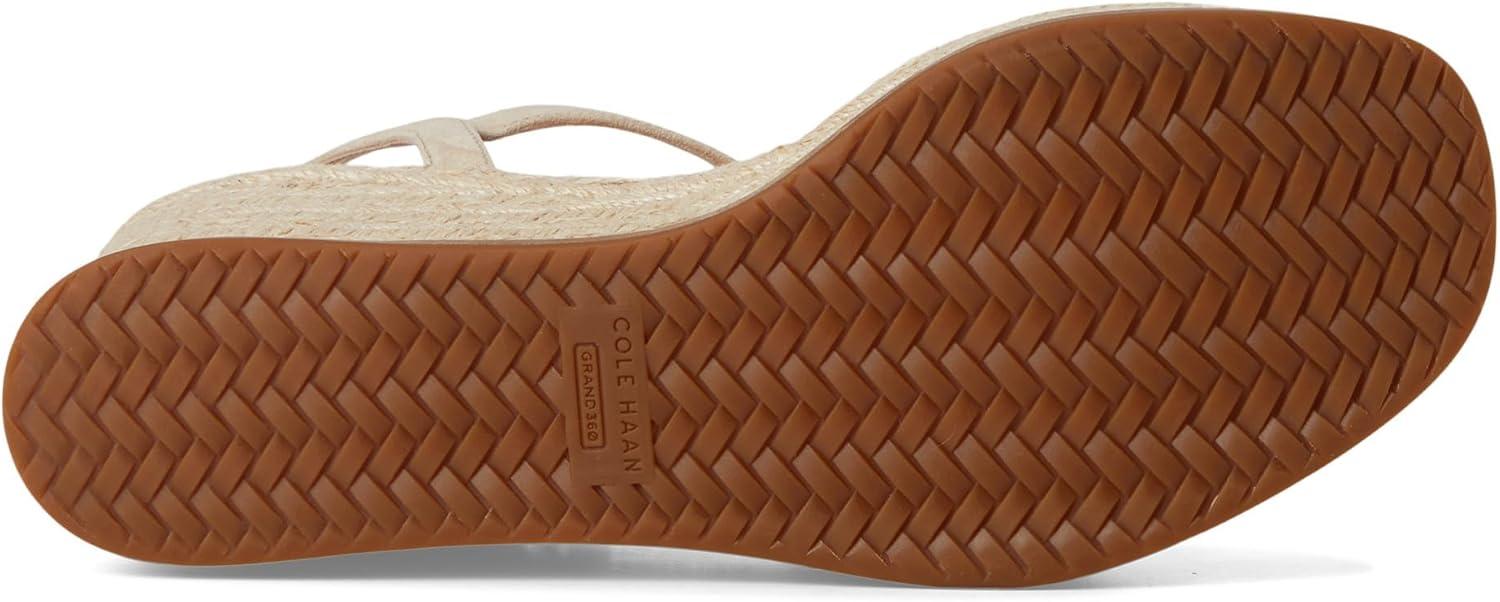 image:imageCole Haan womens Cloudfeel Keeton Espadrille FlatformLight Sesame SuedeIvory