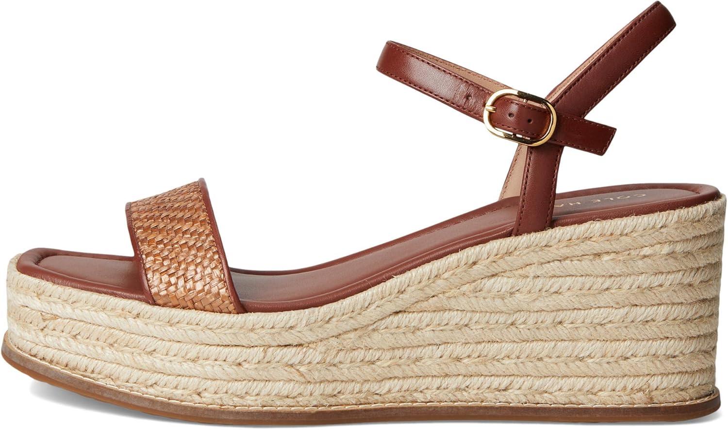 image:imageCole Haan womens Cloudfeel Keeton Espadrille FlatformTan RaffiaCuoio