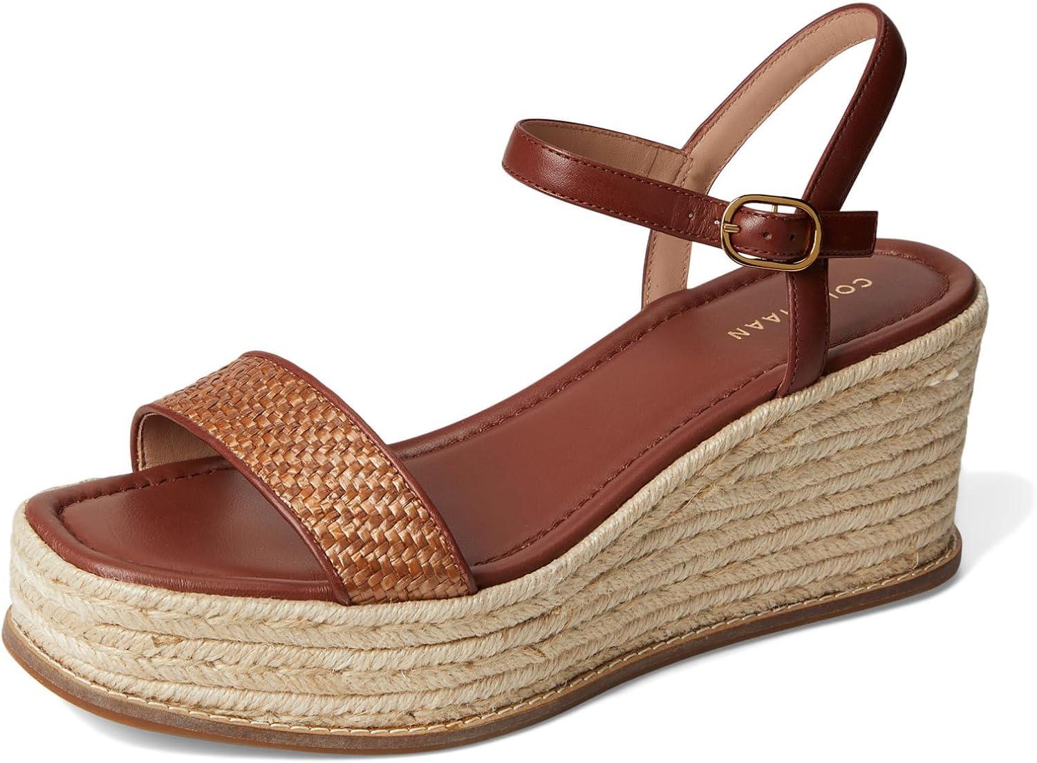 image:imageCole Haan womens Cloudfeel Keeton Espadrille FlatformTan RaffiaCuoio