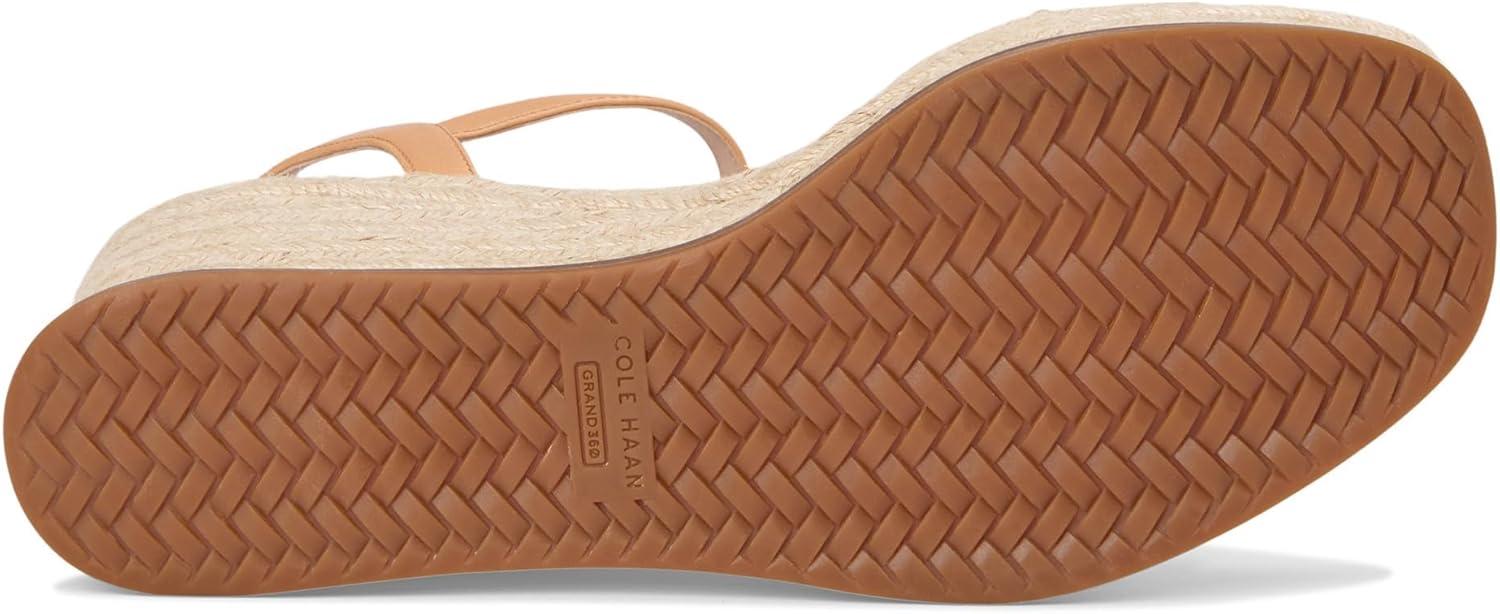 image:imageCole Haan womens Cloudfeel Keeton Espadrille FlatformWhite LeatherBiscuit