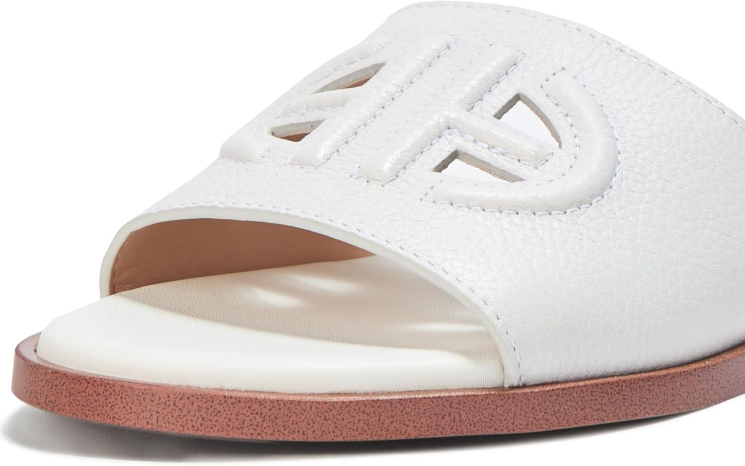 image:imageCole Haan womens Flynn Logo SlideWhite With BroguingeWhite