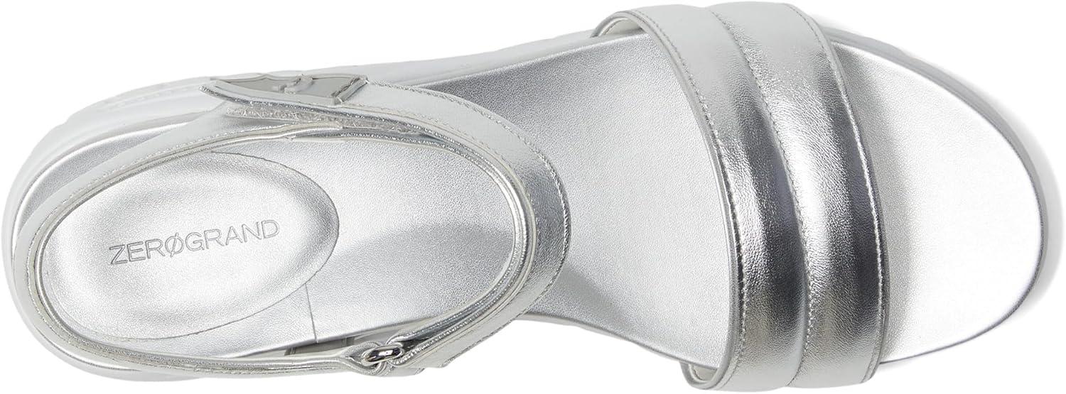 image:imageCole Haan womens Zerogrand Ankle StrapSilver TalcaWhite