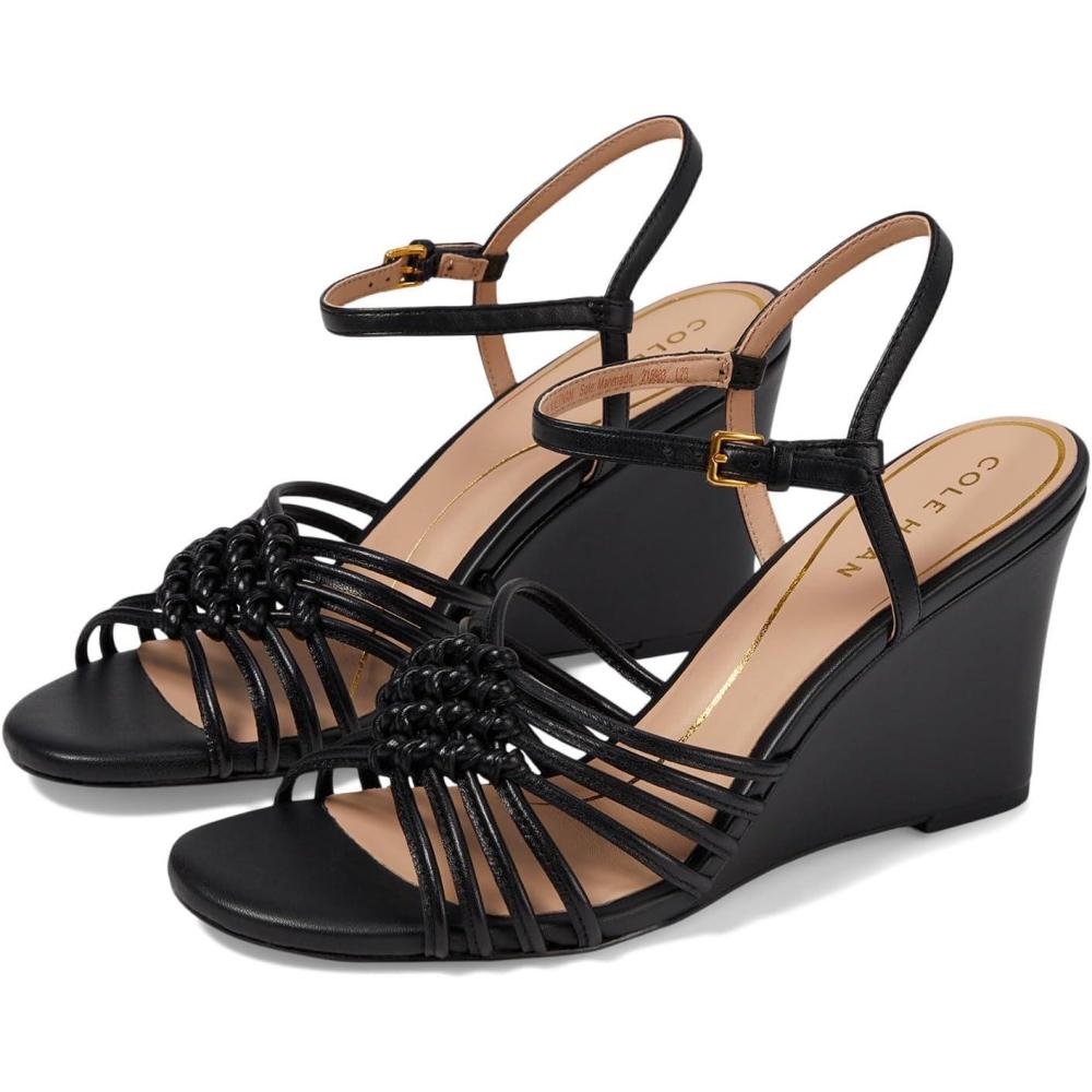 image:imageCole Haan Womens Jitney Knot WedgeBlack Leather