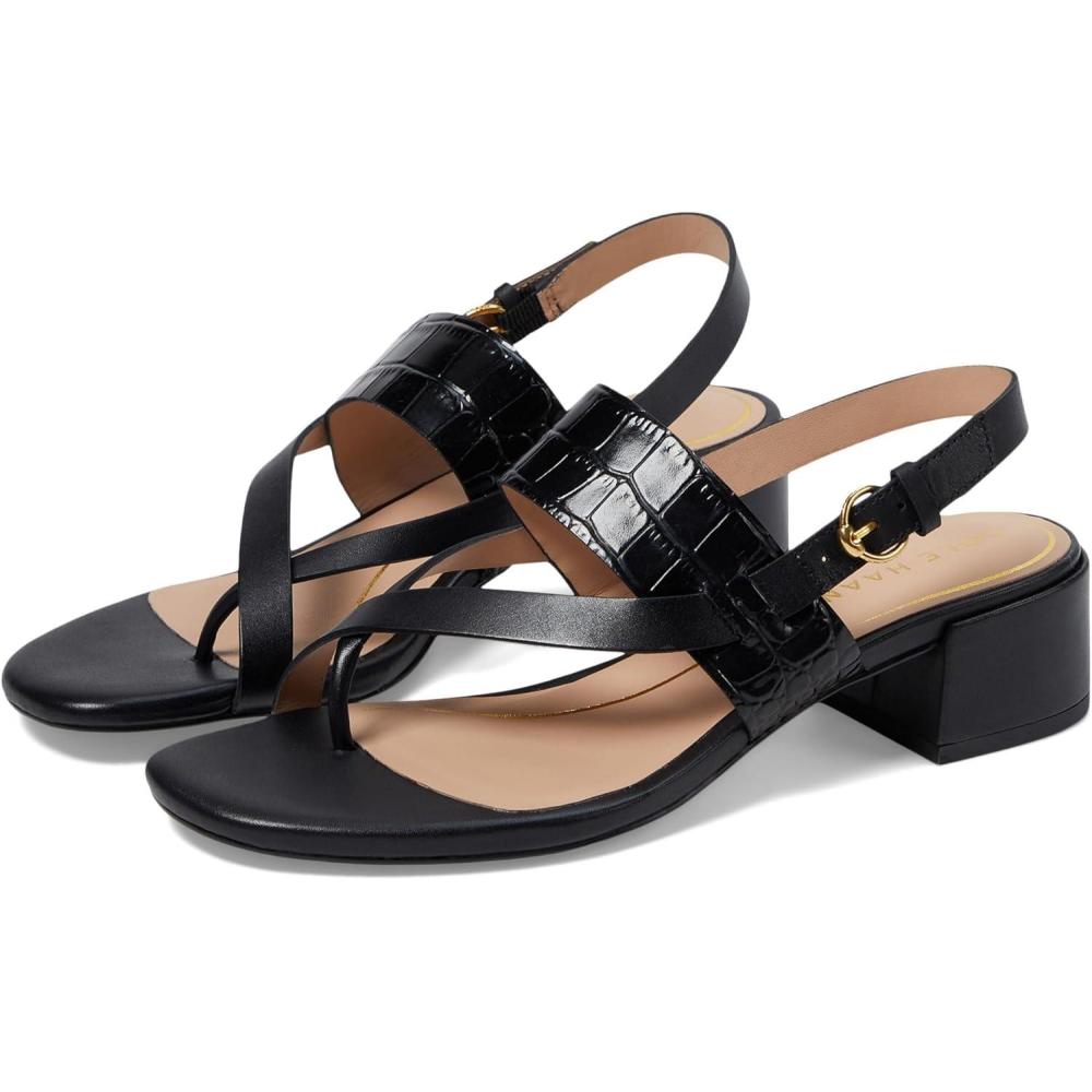 image:imageCole Haan womens Anica Lux Block HeelHeeled SandalBlack Leather