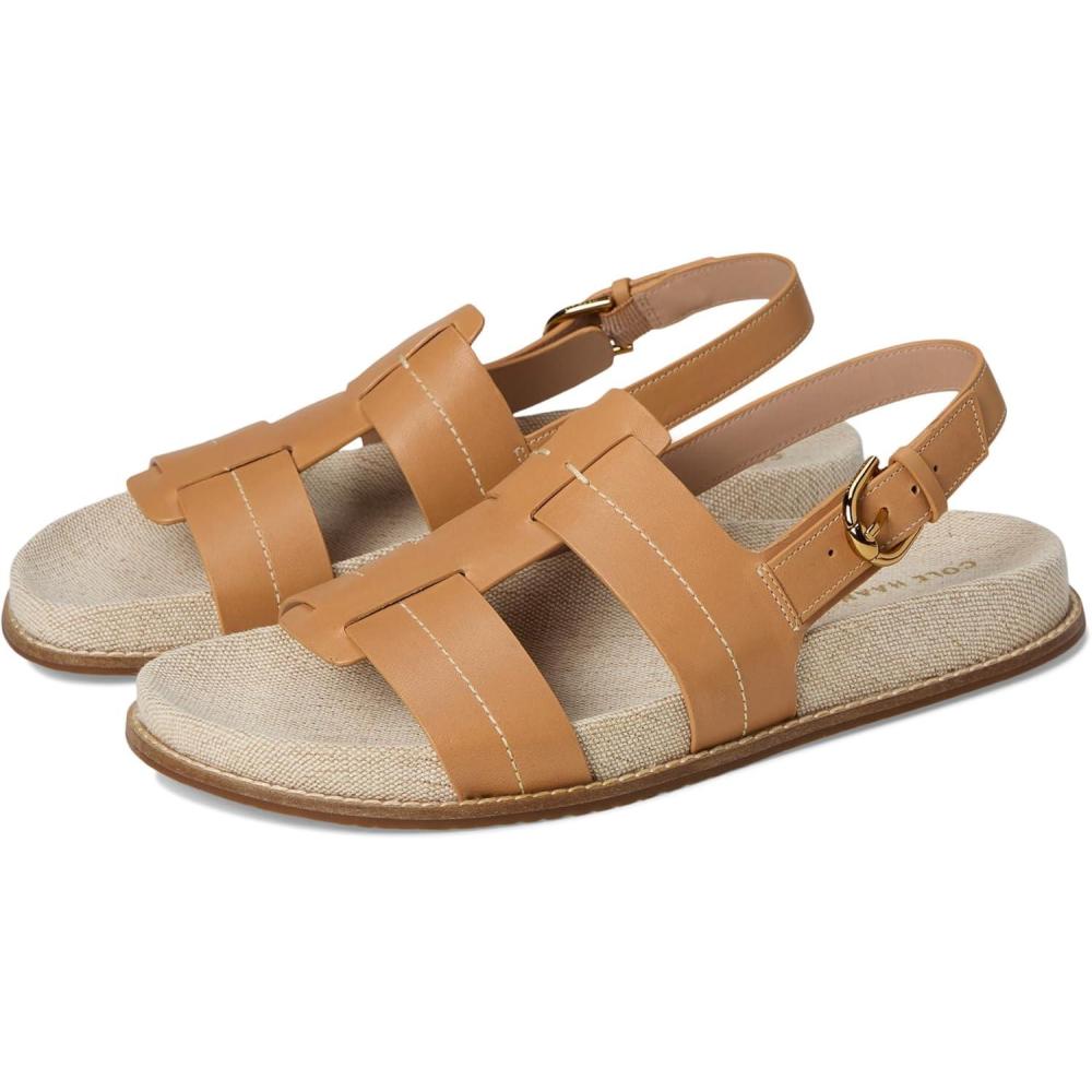 image:imageCole Haan womens Marlee Fisherman FootbedBiscuit LthrNatural Canvas