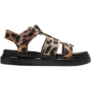 Cole Haan mens Grandprø Rally Fisherman Sandal(Leopard Jacquard/Black)