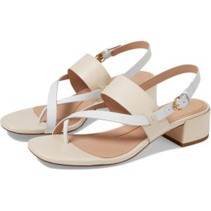 Cole Haan womens Anica Lux Block HeelHeeled Sandal(Sandollar Ltr/White Ltr)