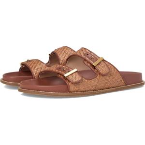 Cole Haan womens Marisol Footbed(Tan Raffia/Cuoio)