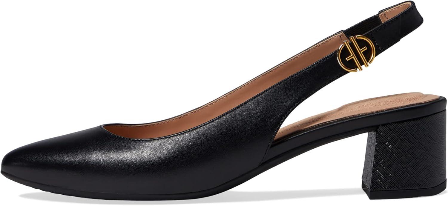 image:imageCole Haan Womens 45mm High Heel Goto SlingbackBlack Leather