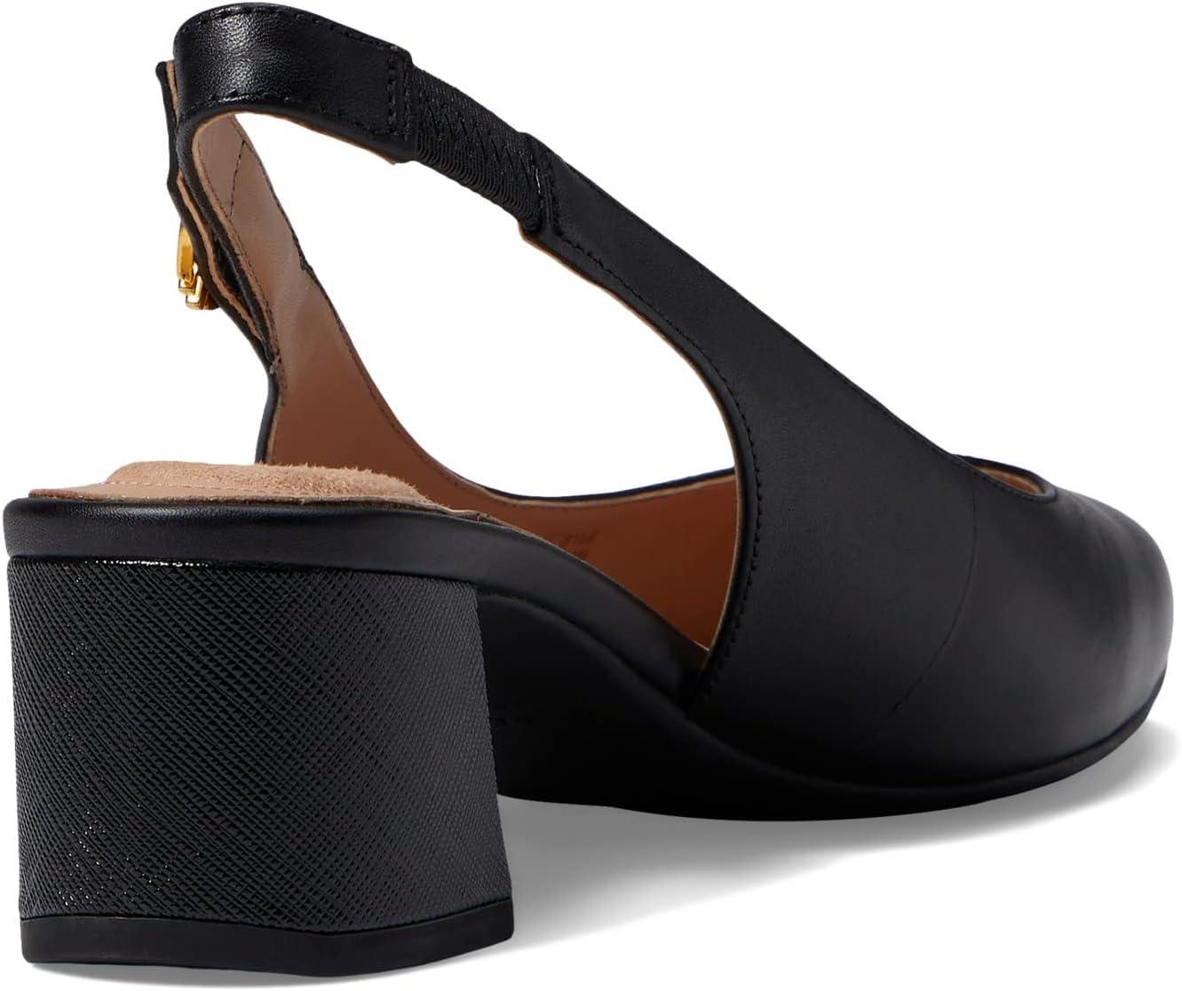 image:imageCole Haan Womens 45mm High Heel Goto SlingbackBlack Leather