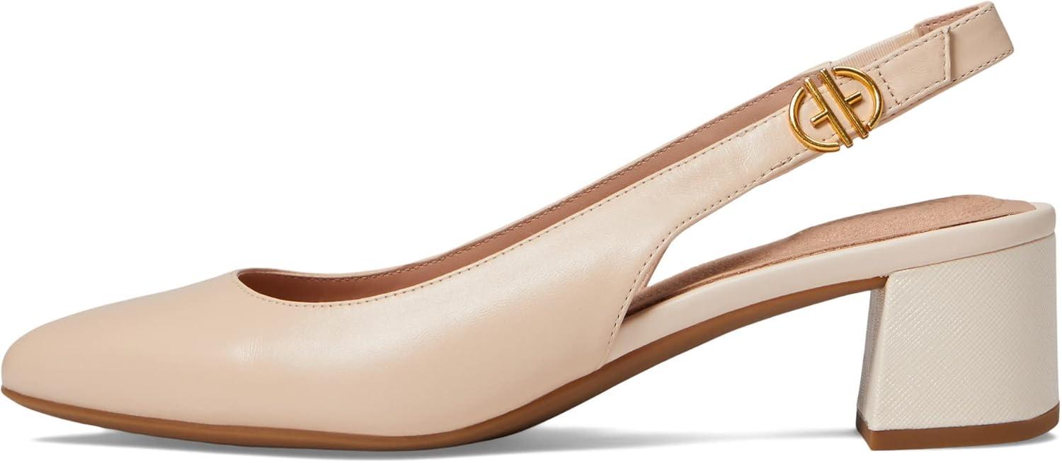 image:imageCole Haan Womens 45mm High Heel Goto SlingbackCh Bleached Tan Ltr