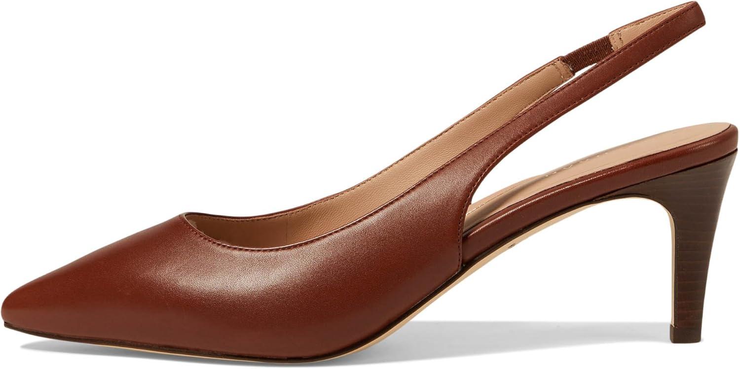 image:imageCole Haan Womens 65mm High Heel Vandam SlingBiscuitCuoioIvory