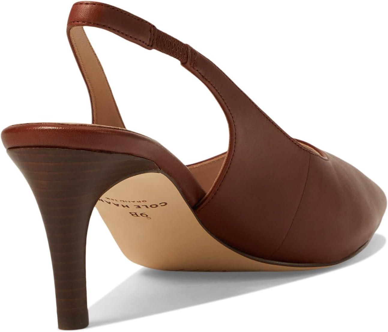 image:imageCole Haan Womens 65mm High Heel Vandam SlingBiscuitCuoioIvory