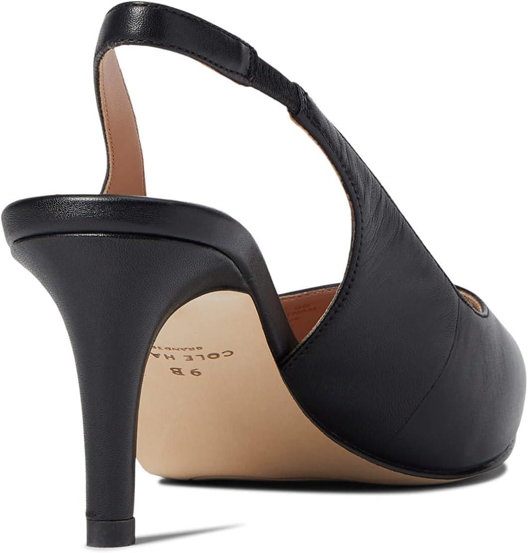 image:imageCole Haan Womens 65mm High Heel Vandam SlingBlack Leather