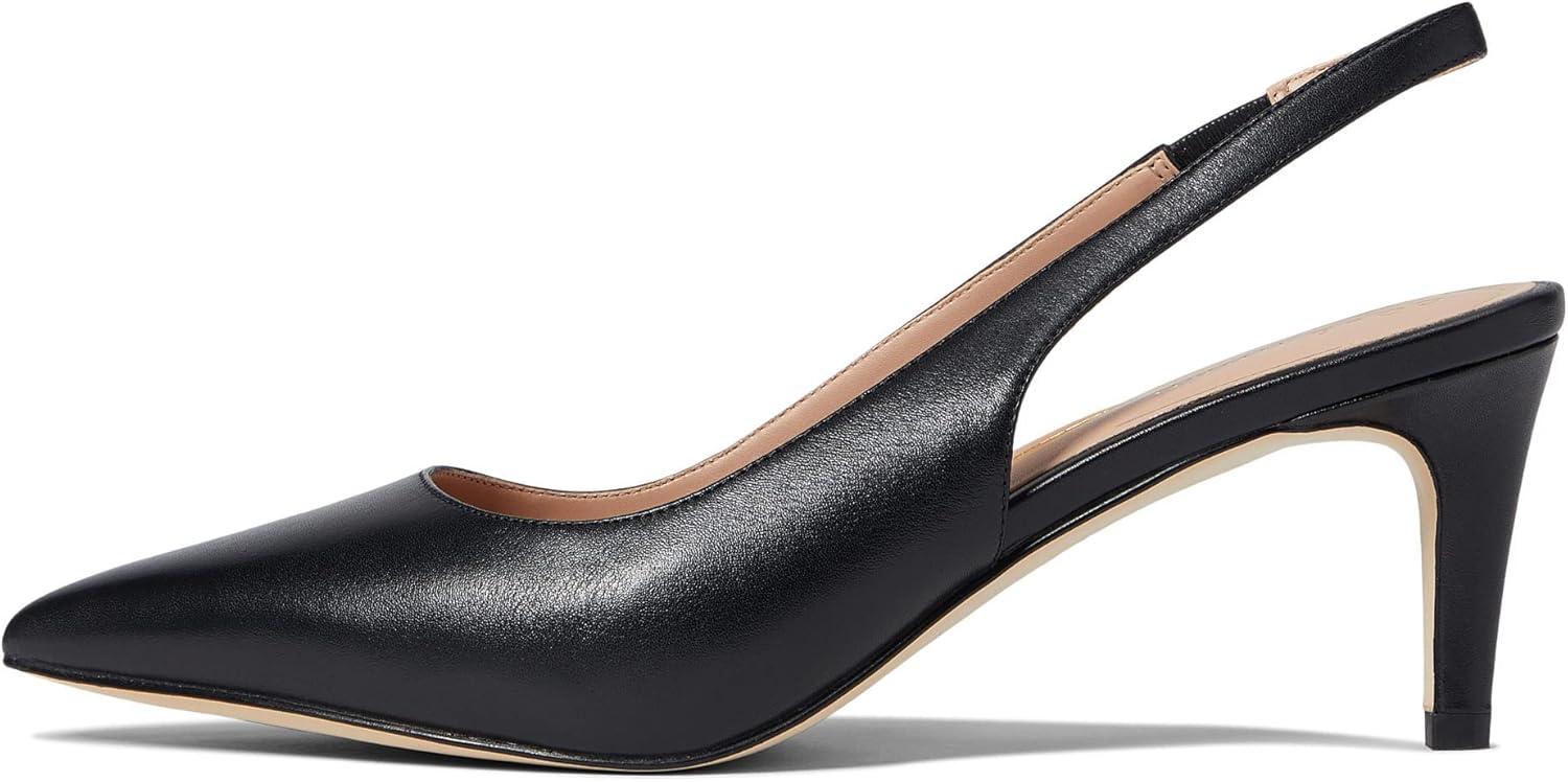 image:imageCole Haan Womens 65mm High Heel Vandam SlingBlack Leather