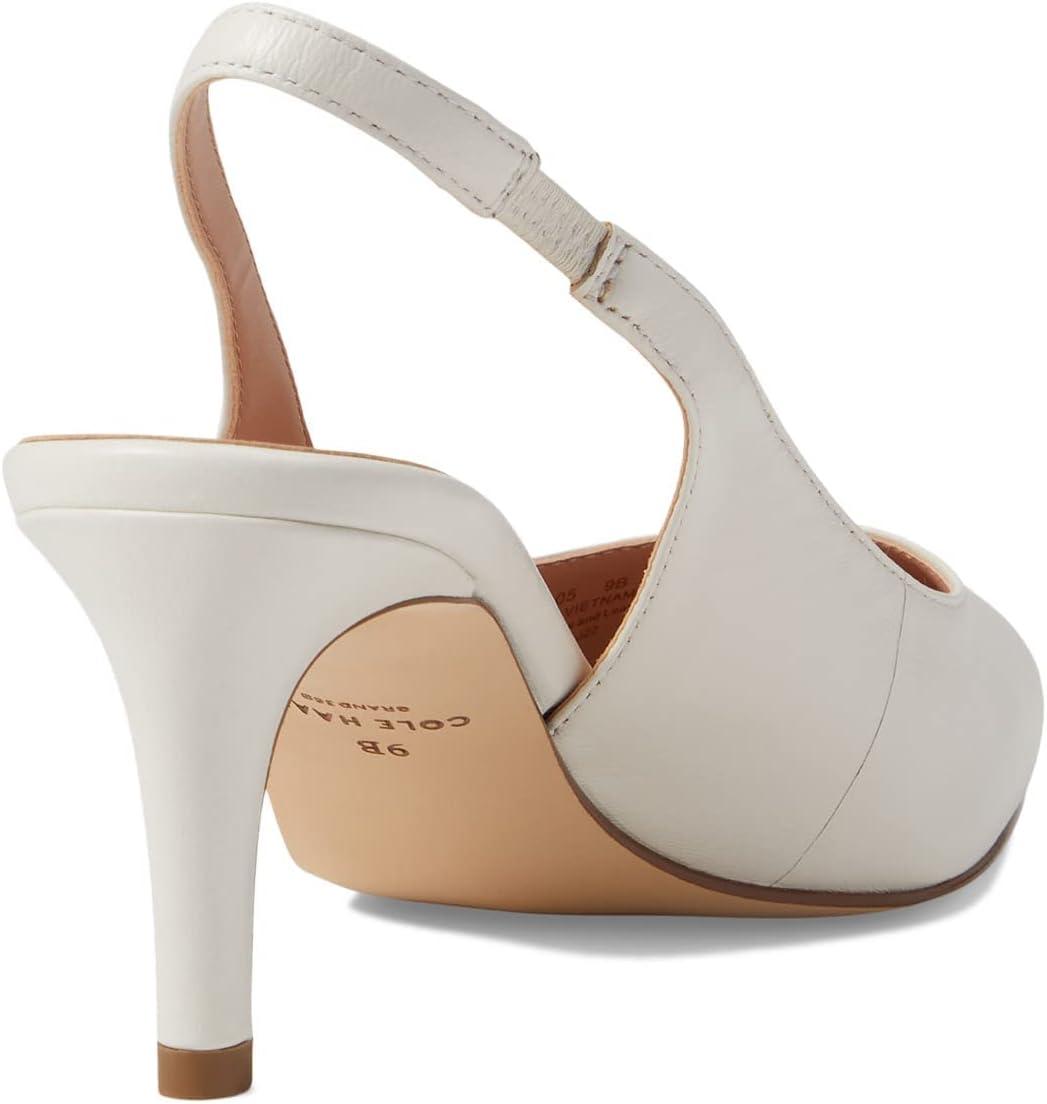 image:imageCole Haan Womens 65mm High Heel Vandam SlingIvory Leather