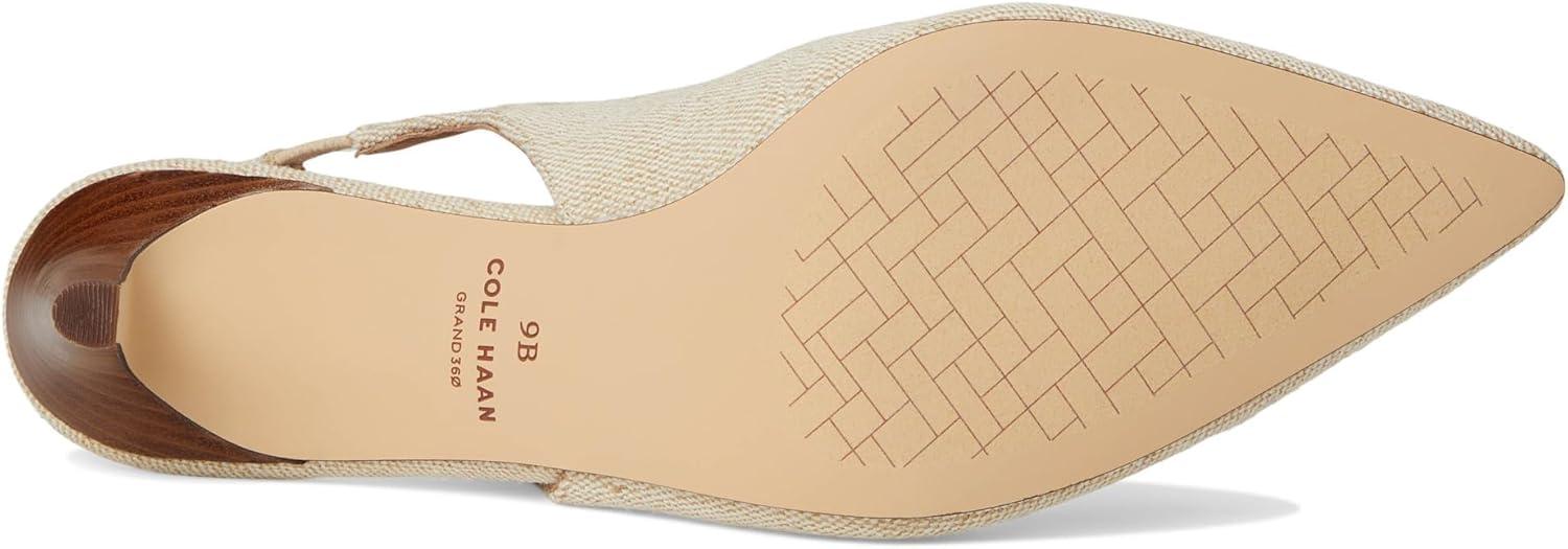 image:imageCole Haan Womens 65mm High Heel Vandam SlingNatural Canvas