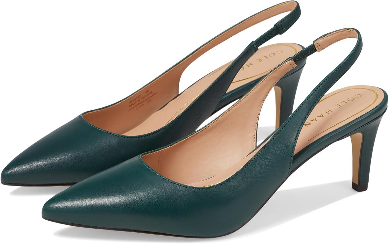 image:imageCole Haan Womens 65mm High Heel Vandam SlingScarab Leather