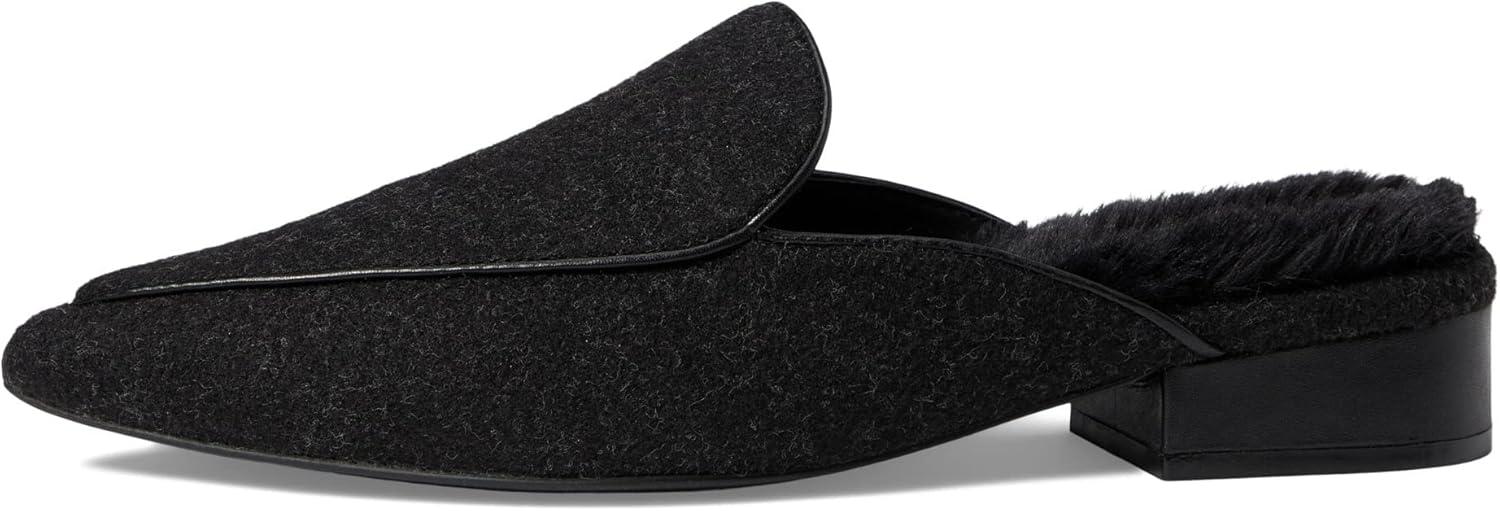 image:imageCole Haan Womens Piper MuleBlack Wool Black Faux Fur