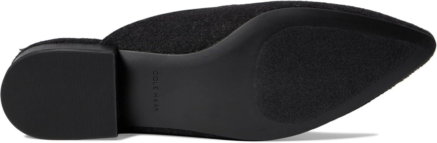 image:imageCole Haan Womens Piper MuleBlack Wool Black Faux Fur