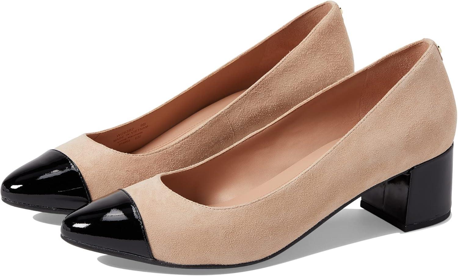 image:imageCole Haan Womens Shoes 45mm High Heel GotoBrush SdeBlack Patent ToeBlack Os