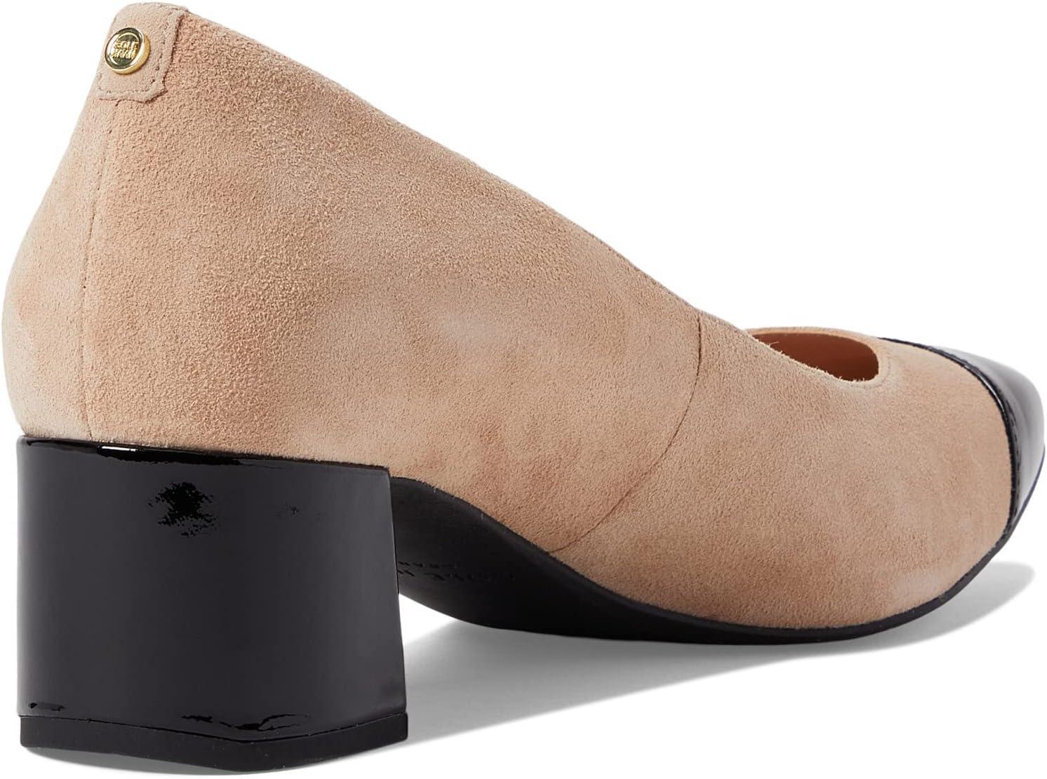 image:imageCole Haan Womens Shoes 45mm High Heel GotoBrush SdeBlack Patent ToeBlack Os