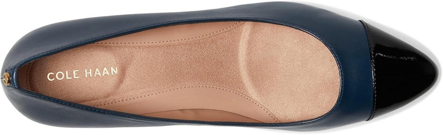 image:imageCole Haan Womens Shoes 45mm High Heel GotoNavy Blazer LtrDk Brown Stack