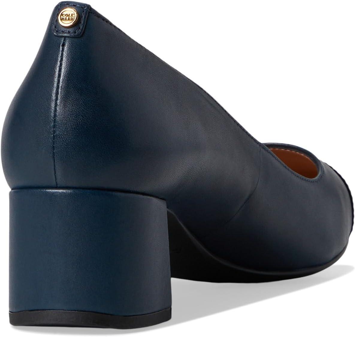 image:imageCole Haan Womens Shoes 45mm High Heel GotoNavy Blazer LtrDk Brown Stack