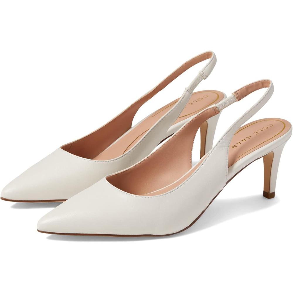 image:imageCole Haan Womens 65mm High Heel Vandam SlingIvory Leather